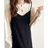 顔周りスッキリ&胸元刺繍で映える♪配色刺繍ヘンリーネックニット | Classical Elf  | 詳細画像7 