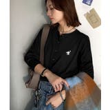 顔周りスッキリ&胸元刺繍で映える♪配色刺繍ヘンリーネックニット | Classical Elf  | 詳細画像12 