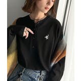 顔周りスッキリ&胸元刺繍で映える♪配色刺繍ヘンリーネックニット | Classical Elf  | 詳細画像14 