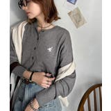 顔周りスッキリ&胸元刺繍で映える♪配色刺繍ヘンリーネックニット | Classical Elf  | 詳細画像19 