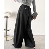 カーブで魅せる、抜け感シルエット。綿100%コットンツイルバレルレッグタックパン… | Classical Elf | 詳細画像6