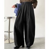 カーブで魅せる、抜け感シルエット。綿100%コットンツイルバレルレッグタックパン… | Classical Elf | 詳細画像8