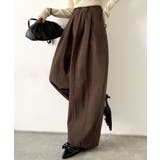 カーブで魅せる、抜け感シルエット。綿100%コットンツイルバレルレッグタックパン… | Classical Elf | 詳細画像11