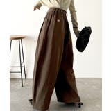 カーブで魅せる、抜け感シルエット。綿100%コットンツイルバレルレッグタックパン… | Classical Elf | 詳細画像12