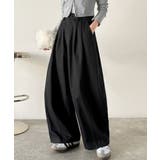 カーブで魅せる、抜け感シルエット。綿100%コットンツイルバレルレッグタックパン… | Classical Elf | 詳細画像5