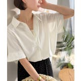《JaVaジャバコラボ》涼しげに、女っぽく。シアーオーバーサイズスキッパー半袖シ… | Classical Elf | 詳細画像7