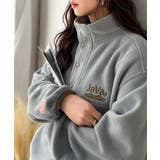 《JaVaジャバコラボ》ふんわり暖か。軽量配色フリースハーフジッププルオーバー(… | Classical Elf | 詳細画像12