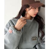 《JaVaジャバコラボ》ふんわり暖か。軽量配色フリースハーフジッププルオーバー(… | Classical Elf | 詳細画像13