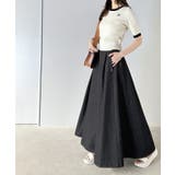 ハイウエストでシルエットがキマル!綿100%のやわらかデニムフレアスカート | Classical Elf | 詳細画像5