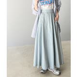 ハイウエストでシルエットがキマル!綿100%のやわらかデニムフレアスカート | Classical Elf | 詳細画像9