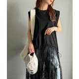 《JaVaジャバコラボ》１枚で旬な着こなし♪レースコンビチュニックTシャツワンピ… | Classical Elf  | 詳細画像12 