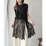 《JaVaジャバコラボ》１枚で旬な着こなし♪レースコンビチュニックTシャツワンピ… | Classical Elf  | 詳細画像2 