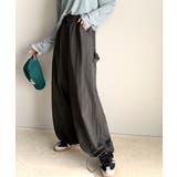 《JaVa ジャバ別注》ワイドな今っぽシルエット メンズライク裾ドロストペインタ… | Classical Elf  | 詳細画像17 