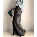 チャコール | 《JaVa ジャバ別注》ワイドな今っぽシルエット メンズライク裾ドロストペインタ… | Classical Elf 