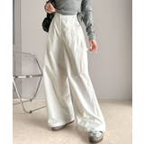 《JaVa ジャバ別注》ワイドな今っぽシルエット メンズライク裾ドロストペインタ… | Classical Elf  | 詳細画像1 