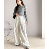 《JaVa ジャバ別注》ワイドな今っぽシルエット メンズライク裾ドロストペインタ… | Classical Elf  | 詳細画像3 