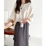 カジュアルコーデ の主役に。半袖ダメージ加工裏毛プルオーバー | Classical Elf | 詳細画像7