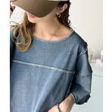 カジュアルコーデ の主役に。半袖ダメージ加工裏毛プルオーバー | Classical Elf | 詳細画像35