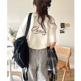 大胆ロゴで魅せる。前後2way裏毛胸元PAEANロゴ半袖Tシャツ | Classical Elf | 詳細画像14