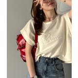 《JaVaジャバコラボ》上品な大人の抜け感。フロントPAEANエンボス加工半袖T… | Classical Elf  | 詳細画像1 