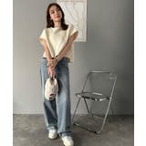 《JaVaジャバコラボ》上品な大人の抜け感。フロントPAEANエンボス加工半袖T… | Classical Elf  | 詳細画像3 