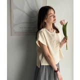 《JaVaジャバコラボ》上品な大人の抜け感。フロントPAEANエンボス加工半袖T… | Classical Elf  | 詳細画像5 