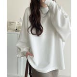 上品な抜け感と艶感◎ドルマンダンボール素材ビッグトレーナー | Classical Elf  | 詳細画像3 