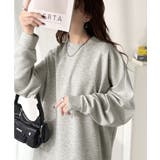 上品な抜け感と艶感◎ドルマンダンボール素材ビッグトレーナー | Classical Elf  | 詳細画像18 