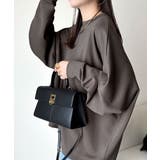 上品な抜け感と艶感◎ドルマンダンボール素材ビッグトレーナー | Classical Elf  | 詳細画像29 