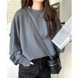 上品な抜け感と艶感◎ドルマンダンボール素材ビッグトレーナー | Classical Elf  | 詳細画像42 