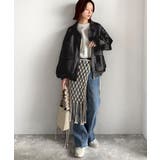 ちょっと背伸びなストリートMIX。ヴィンテージスウェード風ダブルジップブルゾン | Classical Elf  | 詳細画像8 