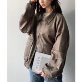 ちょっと背伸びなストリートMIX。ヴィンテージスウェード風ダブルジップブルゾン | Classical Elf  | 詳細画像30 