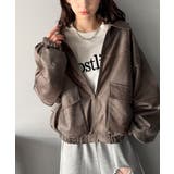 ちょっと背伸びなストリートMIX。ヴィンテージスウェード風ダブルジップブルゾン | Classical Elf  | 詳細画像32 