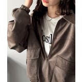 ちょっと背伸びなストリートMIX。ヴィンテージスウェード風ダブルジップブルゾン | Classical Elf  | 詳細画像33 