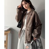 ちょっと背伸びなストリートMIX。ヴィンテージスウェード風ダブルジップブルゾン | Classical Elf  | 詳細画像34 