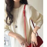 アイボリー | 《JaVa ジャバコラボ》洗練された大人カジュアルトップス。サーマルクルーネック… | Classical Elf 