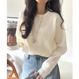 《JaVa ジャバコラボ》洗練された大人カジュアルトップス。サーマルクルーネック… | Classical Elf  | 詳細画像5 