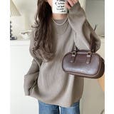 モカ | 《JaVa ジャバコラボ》洗練された大人カジュアルトップス。サーマルクルーネック… | Classical Elf 