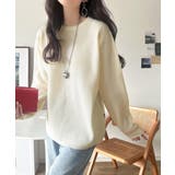 《JaVa ジャバコラボ》洗練された大人カジュアルトップス。サーマルクルーネック… | Classical Elf  | 詳細画像4 