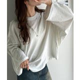 ゆるっと大人カジュアル。綿100%ドルマンスリーブカットロンTEE | Classical Elf  | 詳細画像1