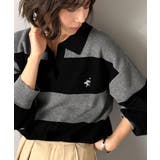 大人の抜け感をプラス◎胸刺繍ハーフミラノスキッパーニット | Classical Elf  | 詳細画像16 