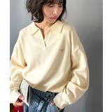 大人の抜け感をプラス◎胸刺繍ハーフミラノスキッパーニット | Classical Elf  | 詳細画像1 