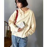 大人の抜け感をプラス◎胸刺繍ハーフミラノスキッパーニット | Classical Elf  | 詳細画像3 