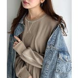 《JaVaジャバコラボ》後姿が可愛い◎配色ステッチワッフルロングワンピース（長袖… | Classical Elf  | 詳細画像22 