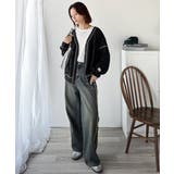 ラフで上品な大人のゆるカジュアル。配色ステッチVネックワッフルカーディガン | Classical Elf  | 詳細画像16 