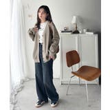 ラフで上品な大人のゆるカジュアル。配色ステッチVネックワッフルカーディガン | Classical Elf  | 詳細画像28 