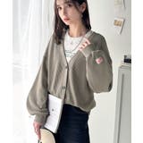 ラフで上品な大人のゆるカジュアル。配色ステッチVネックワッフルカーディガン | Classical Elf  | 詳細画像29 