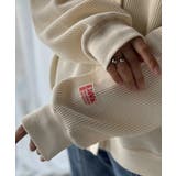 ラフで上品な大人のゆるカジュアル。配色ステッチVネックワッフルカーディガン | Classical Elf  | 詳細画像36 