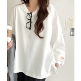 シンプルなのに、存在感。綿100％Vネック切り替えロンT | Classical Elf  | 詳細画像6 