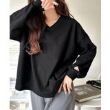 シンプルなのに、存在感。綿100％Vネック切り替えロンT | Classical Elf  | 詳細画像15 